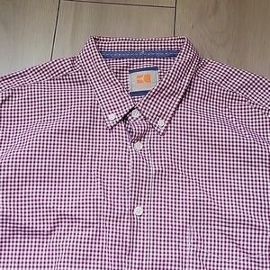 BOSS Orange Button Up Shirt in Red XL